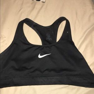 Black Nike sports bra